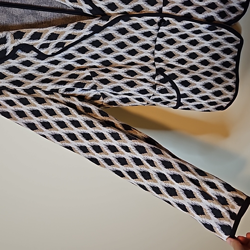 Pendleton Cotton Patterned Knit Blazer - image 3